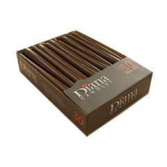 Antiklys Brændetid 7.5 timer, Ø22 x 245 mm, Brun - 30 stk/pk