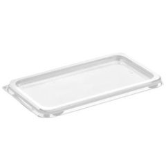 Plastlåg Firkantet 180 x 100 x 10 mm APET Klar - 560 stk/krt