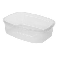 Plastbæger Rektangulær 500 ml 136 x 102 x 50 mm PP Klar - 14 pk x 50 stk/krt