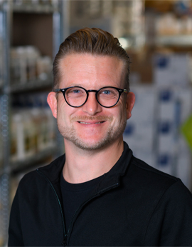 Mads Andersen, B Company Mads Andersen, studentermedhjælper indenfor lager & logistik i virksomheden B Company